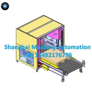 Vertical Lift Pallet Conveyor System Lift And Rotate Industry Conveyors Material Handling Lifter Units For Conveyor Operation