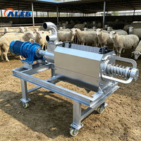 Machine à Compostage de Fumier de Vache en Acier Inoxydable Économisant le Travail, Séparateur Solide-Liquide pour Fumier Animal, Machine de Séchage de Fumier de Poulet