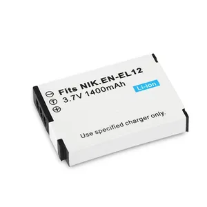 ENEL12 1400mAh 3,7 V batería de cámara de repuesto para Nikon <span class=keywords><strong>Coolpix</strong></span> S620 S630 <span class=keywords><strong>S640</strong></span> S70 S1000PJ P340 S960 EN EL12 - Product Image 2