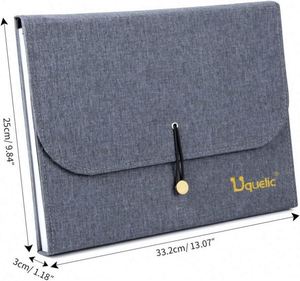 Organisateur de documents extensible en toile Oxford, format A4, imperméable, avec 13 pochettes pour étiquettes, classeur extensible pour entreprise - Product Image 2