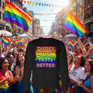 I ragazzi sembrano avere un buon gusto più buono, maglietta a maniche lunghe Rainbow Pride - Product Image 3