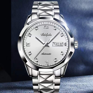 Reloj de Cuarzo para Hombre Ailifeida con Correa de Acero, Superventas, Resistente al Agua, Luminoso, Ultrafino, con Cierre de Doble Mariposa - Product Image 6