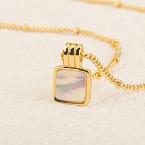 卸売 低価格 純銀 レディース ジュエリー カスタマイズ可能 18K シルバー 金メッキ ネックレス シルバー ペンダント ネックレス - Product Image 2