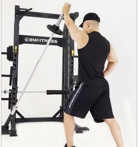 Máquina Smith Multifuncional de Acero Ecológica Negra para Gimnasio, Equipo de Ejercicio para el Hogar, Venta al Por Mayor - Product Image 3