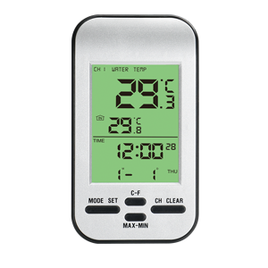 Thermomètre d'eau sans fil à énergie solaire en ABS, transmission RF 433M, portée 100m, personnalisation ODM, conversion <span class=keywords><strong>Fahrenheit</strong></span>/Celsius - Product Image 2