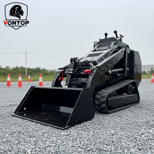 LIVRAISON GRATUITE Mini-chargeuse compacte, broyeur, tondeuse, version sur chenilles ou sur roues, 25 CV Diesel, contrepoids, pilote, bétonnière - Product Image 3