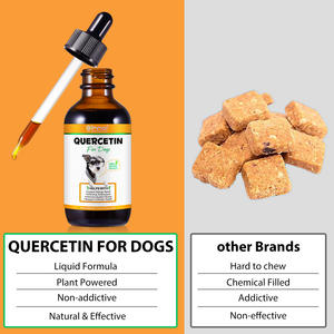 Oimmalインスタントアレルギー緩和免疫システムブーストサポート細胞の健康犬のための天然ケルセチン液滴サプリメント - Product Image 5