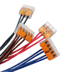 Konektor Kabel Otomotif Universal China Factory, Konektor Kabel Cepat Pasang, Tuas Ringkas, untuk Kabel dan Kawat - Product Image 1