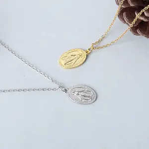 European and American Fashion Women's Virgin Mary Necklace Believer Necklace Party Holiday Gift