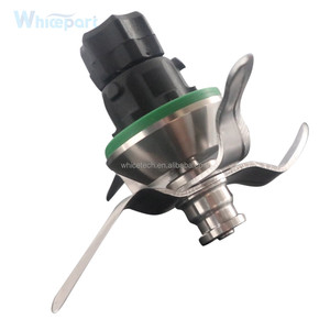 440 304 anillo de goma de silicona altura Total 79mm hoja de procesador de alimentos verde plateado <span class=keywords><strong>TM5</strong></span> pieza de repuesto 0 para piezas de licuadora <span class=keywords><strong>VORWERK</strong></span> - Product Image 1