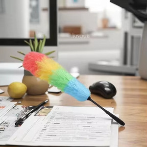 Duster Rainbow Color Tête Elliptique 58cm pour le Nettoyage des Meubles Outil Ménager - Product Image 5