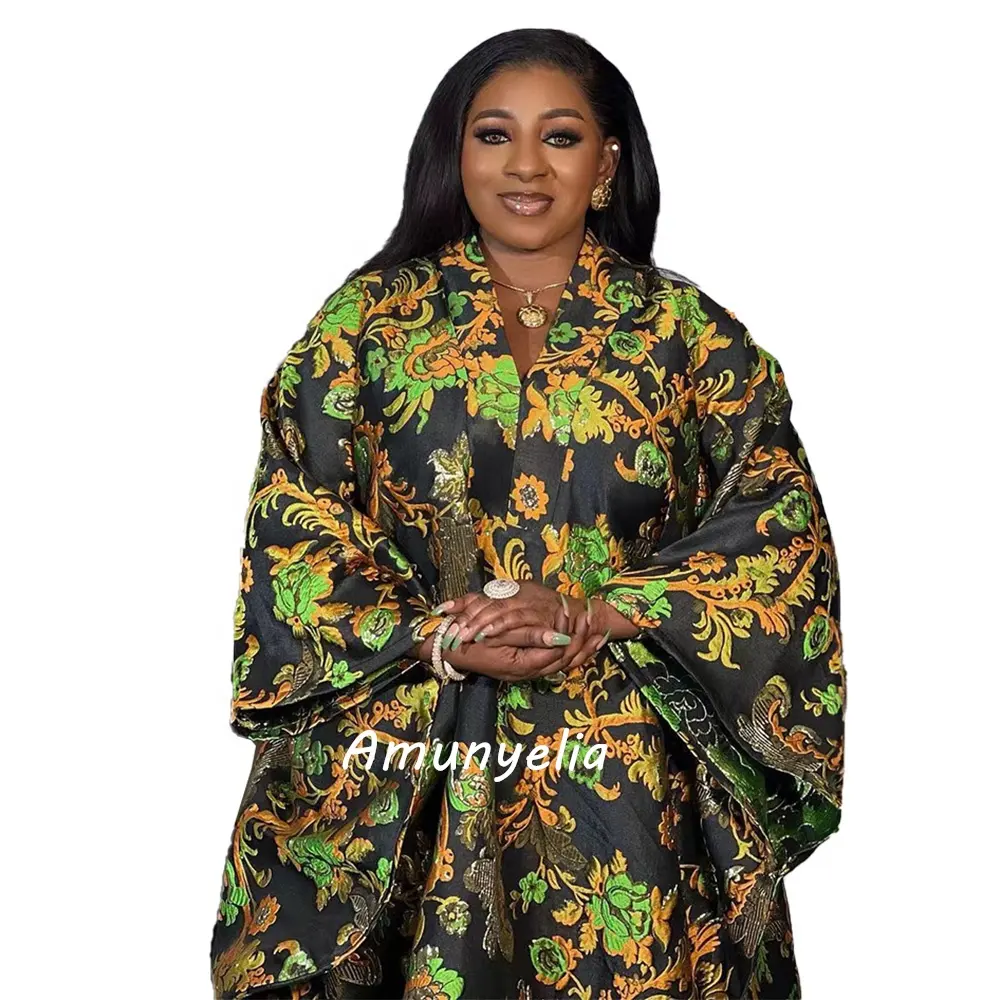 नई उत्पाद Kanga कपड़े संयुक्त राज्य अमेरिका के लिए अफ्रीकी कपड़े महिलाओं jacquard बुनाई अफ्रीकी पार्टी पोशाक