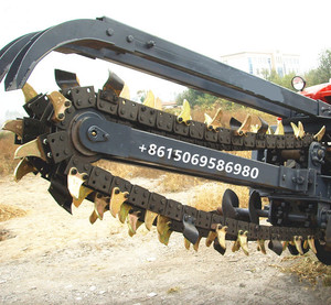 Minicargador de deslizamiento, accesorios de motosierra de excavación, zanjadora para plantación, barato, nuevo - Product Image 4