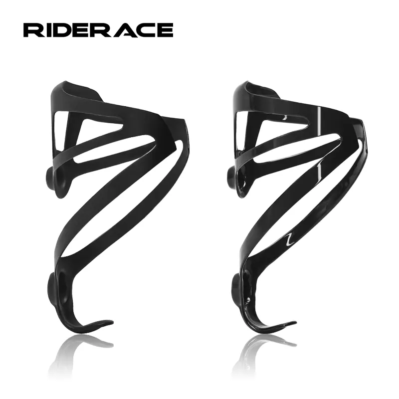 RIDERACE Bicycle Bottle Cage Full Carbon Fiber Super Light For Road Cycling MTB Bike Water Kettle Holder Ultralight Matte Glossy