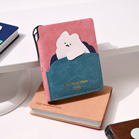 Carnet de poche en PU, compagnon de voyage portable, journal de collection de timbres, petit carnet, mini-agenda minimaliste élégant, cadeau