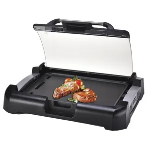 Profession die cast Iron Electric Sandwich Maker Contact Panini Press Grill double sided grill and griddle
