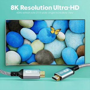 Câble 8K 2.1 120Hz <span class=keywords><strong>4K</strong></span> compatible HDMI ultra haute vitesse HDR eARC pour HDTV, boîtier, projecteur audio - Product Image 4