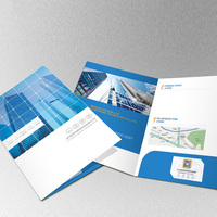 Enveloppe écologique recyclable sur mesure, grande taille, dossier de présentation en papier, emplacement pour cartes de visite, couleur et forme personnalisables