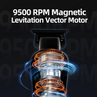 Tondeuses à cheveux professionnelles 9500 tr/min avec moteur Vector magique, logo personnalisé, poignée en plastique - Tondeuse à cheveux pour salon