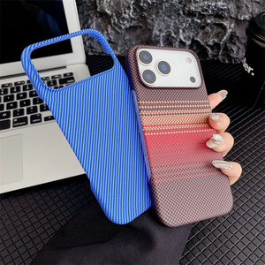เคสโทรศัพท์มือถือลายคาร์บอนไฟเบอร์สุดเทรนดี้สำหรับ iPhone 17 Air 16 15 Pro Max ดีไซน์เนอร์ TechWoven ลายเส้น ผิวสัมผัสแบบ Double PC back cover - Product Image 4