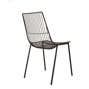 Sedia moderna per il tempo libero di alta qualità colorata blu rosa in rete di ferro sedia da pranzo - Product Image 4