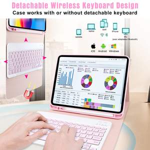 Cover per Tablet e custodie per <span class=keywords><strong>iPad</strong></span> A16 11a generazione 11 2025/10a generazione 10.9 "Cover in 2022 pelle staccabile magnetica - Product Image 4