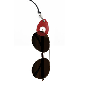 Outdoor sunglasses chain lanyard, adjustable stylish sunglasses PU leather pendant, travel <b>eyeglass</b> <b>frame</b> accessory - Product Image 2