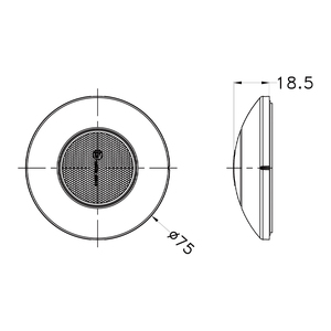 8W 640lm 45 ° bề mặt gắn kết IP67 bền Polycarbonate ống kính 6000K lũ chùm dẫn ánh sáng nội thất cho chiếu sáng cảnh khẩn cấp - Product Image 5