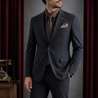 Harga Pabrik Blazer Pria Premium Modis Satu Kancing untuk Pesta Pakaian Pria Profesional Berkualitas Tinggi Grosir Kustom