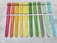 Nouveau style – Bracelet de montre en cuir de crocodile personnalisé Ming Fung Factory avec boucle ardillon, 18mm, 20mm, 22mm, 24mm, multicolore, fabriqué à la machine