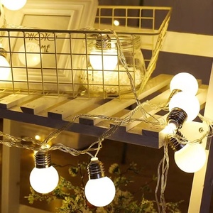 Khách sạn BIỆT THỰ VƯỜN đám cưới giáng sinh lễ hội trang trí nội thất năng lượng mặt trời chiếu sáng vòng hoa ngoài trời không thấm nước E27 G50 quả cầu bóng chuỗi đèn - Product Image 4