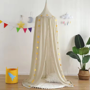 Tente <span class=keywords><strong>de</strong></span> <span class=keywords><strong>lit</strong></span> suspendue <span class=keywords><strong>de</strong></span> style princesse, gaze décorative d'intérieur, tissu respirant, crée un espace privé confortable pour les enfants - Product Image 5