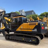 Excavator Bekas Hyundai HX220S Medium Track Konsumsi Bahan Bakar Rendah untuk Pekerjaan Pemindahan Tanah