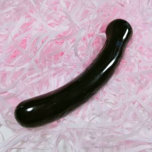 Naturale intagliato in cristallo di quarzo trasparente ricurvo Dildo per le donne Sexy giocattolo pene di cristallo - Product Image 3