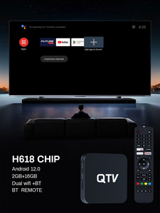 TV box prix d'usine en gros <span class=keywords><strong>QTV</strong></span> X6 Allwinner H618 Quad Core 2 + 16GB android 4k smart tv box android smart - Product Image 3