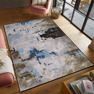 Tapis en polyester polaire imprimé au design moderne Ramadan de la marque Premio Square, mousse haute densité, épaisseur 17 mm, doux, auto-adhésif - Product Image 1