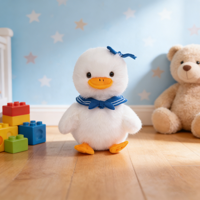 Peluche Canard Marin Personnalisée Ultra-Douce et Cuddly pour Cadeau Compagnon, Vente en Gros Transfrontalière, Peluche Certifiée CE
