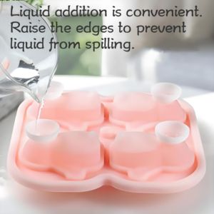 Vente chaude 4 grilles 3D pingouin Silicone moule à glaçons conception animale mignonne pour congelé whisky thé chocolat glaçon outils - Product Image 3