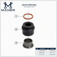 Seal Oli Batang Katup MANER OE 036109675A 06J109675 Untuk Mesin EA888 Audi A4 A5 A6 A7 Q5 VW Golf Tiguan Passat CC Scirocco Jetta