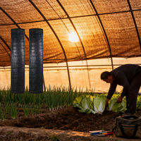 Filet d'ombrage noir en HDPE, taux d'ombrage 35%-95%, stabilisé aux UV, tricoté, pour serre, jardin, ferme, protection solaire des plantes