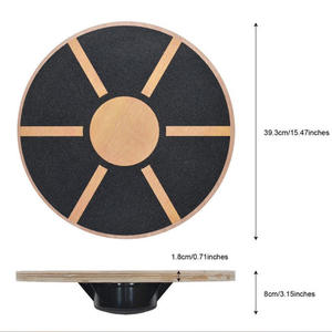 Julyfit Anti-Slip Yoga Exercice Planche d'équilibre en bois Fitness Core Training Tool - Product Image 3