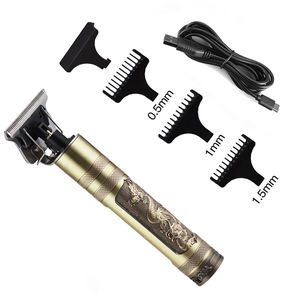 Tondeuse à cheveux en forme de T pour hommes Station de barbier Rasoir de sécurité Appareil de coupe de cheveux à piles pour le ménage - Product Image 1