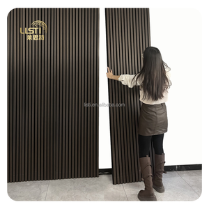 Panel de pared 3D de nogal oscuro de fábrica de China, Panel de madera de trampa de Bajo acústico para teatro, estudio, <span class=keywords><strong>cine</strong></span>, diseño de interiores comercial - Product Image 2