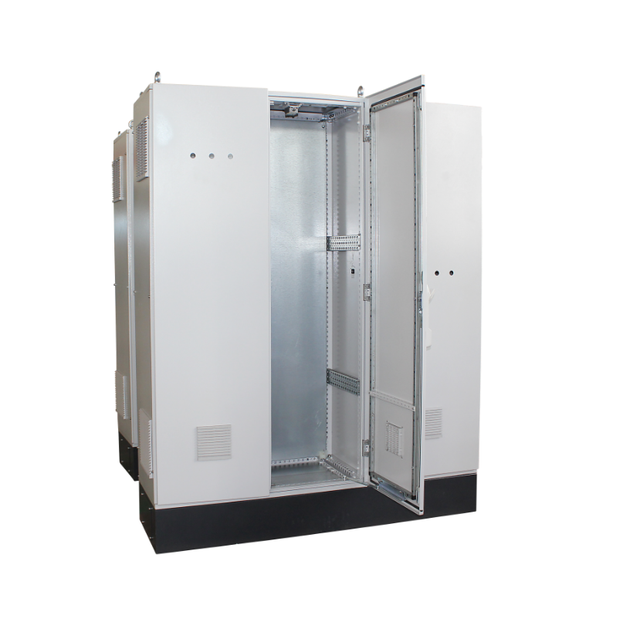 Large Customizable Triple Door Electrical Control Cabinet Industrial Grade Control Panel Enclosure with DIN Rail