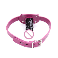 HMJ Vente en gros Jouets sexuels pour adultes Couple Gay Homme Femme Jouets en cuir PU Boule sexuelle Bâillon Jouets à thème SM Produit sexuel
