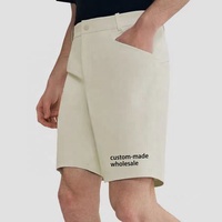 Logos personnalisés de haute qualité respirant évacuation de l'humidité short de golf léger en nylon extensible dans 4 directions pour hommes pour les activités de plein air