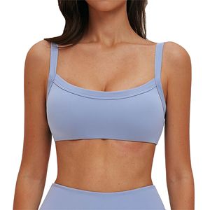 Reggiseno Sportivo da Donna Lanyu <span class=keywords><strong>con</strong></span> Doppia Fascia, Design Open Back e Fodera in <span class=keywords><strong>Pile</strong></span>, Vestibilità Aderente per Corsa e Fitness - Product Image 4