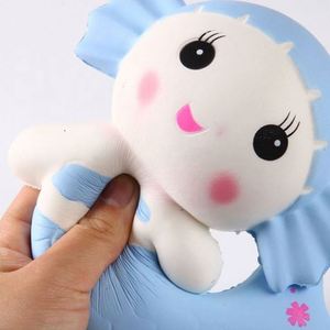 Hot Sell Kawaii Slow Rising <b>Squishy</b> Cute Soft PVC & PU Mermaid Animal Toys for Kids - Product Image 2