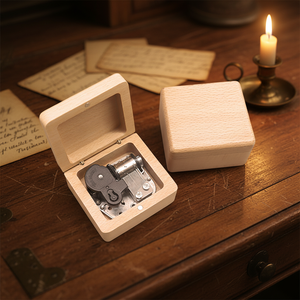 Caja <span class=keywords><strong>de</strong></span> Música Personalizada Yiyu, Adorno <span class=keywords><strong>de</strong></span> Madera <span class=keywords><strong>de</strong></span> Haya Maciza Pulida a Mano <span class=keywords><strong>de</strong></span> Ocho Tonos, Caja <span class=keywords><strong>de</strong></span> Regalo para Cumpleaños, San Valentín, 30 Años - Product Image 2