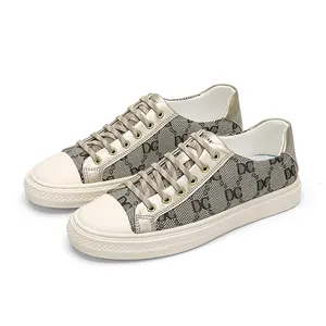 High end fashion brand breathable canvas shoes, versatile and comfortable casual board shoes
